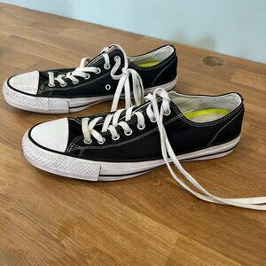 Men's Size 10.5 Black Converse, Worn Once